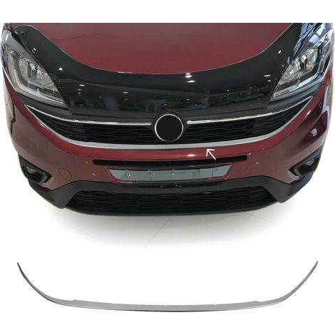Moulure de Grille de Calandre Compatible avec Fiat Doblo 2014 à 2022, Garniture Baguette de Calandre en Acier Inoxydable Argent (1/5)