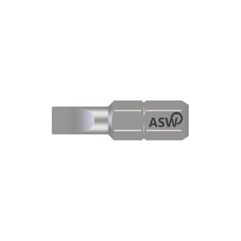 ASW -  PUNTAS PLANAS CORTAS Fl. 0,6 x 3,5   x 25 mm.  PROFESIONAL