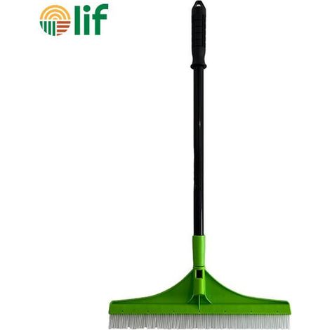 SCOPA A PETTINE PER PRATO SINTETICO 45cm SETOLE IN POLIAMMIDE CON MANICO LIF (1/2)