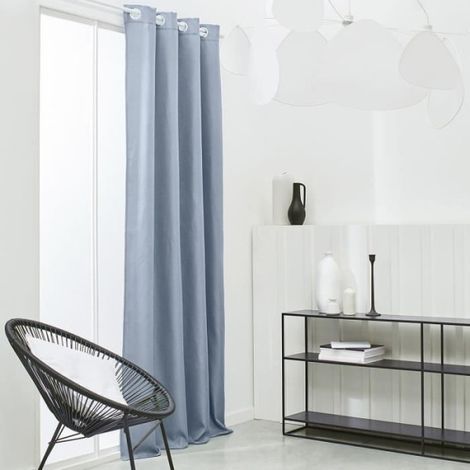 TODAY Rideau Isolant Thermique Essential Uni - 140 x 240 cm - Denim (1/2)