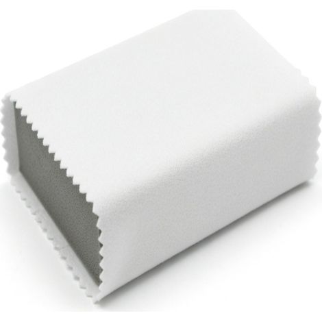Panno per cristallizzazione in microfibra 10 x 10 cm per auto, bianco (1/5)