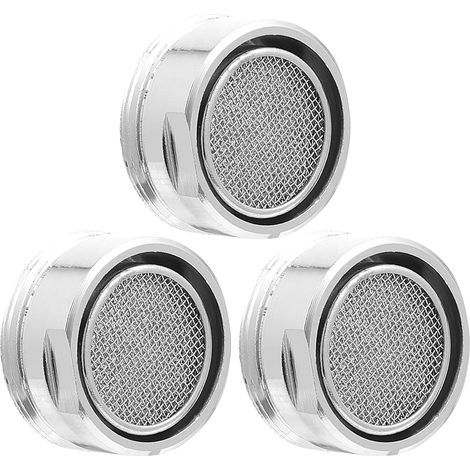 BEBUSINGOTO 3-teiliger Spülbecken-Wasserhahnfilter, Wasserhahn-Luftsprudler-Teile, Spülbecken-Wasserhähne, Einsatzfilter, weiblicher Sprühluftsprudler für Küchenfilter für Spüle (1/5)