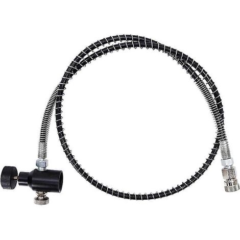 Adaptateur pour station de remplissage PCP avec tuyau de 94 cm (37 pouces) pour air comprimé ou CO2 haute pression (1/5)