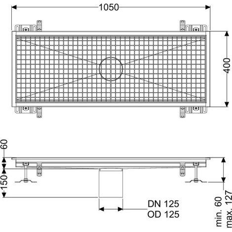 KESSEL 6140100 Gouttière en boîte Ferrofix