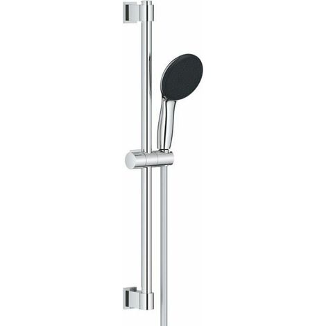 Conjunto de ducha con rociador 1 chorro, barra 60cm y flexo 1,75m - GROHE Vitalio Start 110 27942001 - Ahorro de agua - Cromo (1/3)