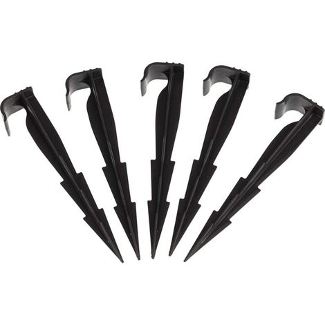 Lot de 100 AquaPEG piquets de Fixation pour Ligne d'égouttement, tuyaux d'irrigation et tuyaux gouteurs (1/4)