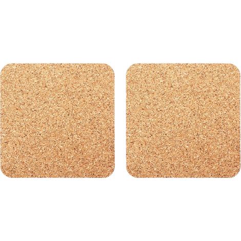 Dessous de verre ronds en liège - Ensemble de dessous de verre simples, réutilisables et absorbants, forme ronde parfaite, 90 x 90 x 3 mm (1/5)