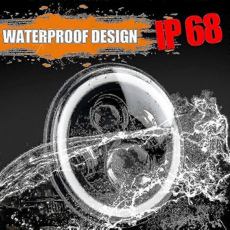 Par de faros LED de 7" con halo, homologados E, para Land Rover Defender 90 110 Tdi Td5 ( ) (1/4)