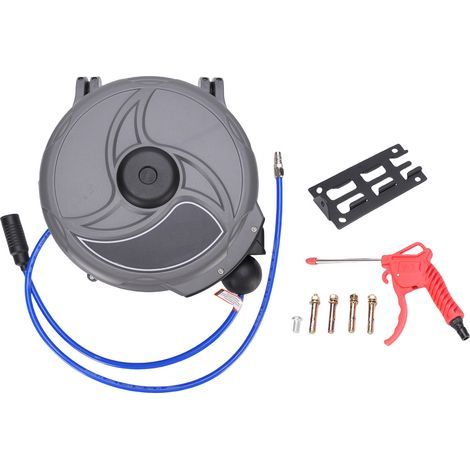 12mm x 12m Retractable Hose Reel - Multifunctional, Auto Rewind, with Portable Handle, for Industrial Use (1/5)
