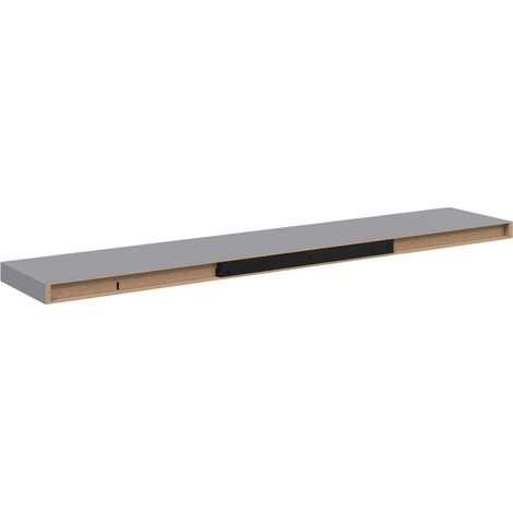 Scaffale a Parete Grigio 120x23,5x3,8 cm in MDF vidaXL (1/5)