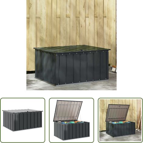 Rangement extérieur - Boîte de Rangement de Jardin Noir 101 x 82 x 50 cm Acier (1/5)