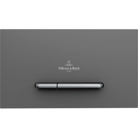 Villeroy & Boch ViConnect - Placca di comando E300 - Anthracite Matt / Chrome Matt 922169D8 (1/3)