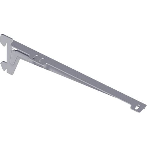 REGGIMENSOLE A 2 GANCI ANGOLATE - 28 CM. - ALLUMINIO GRIGIO