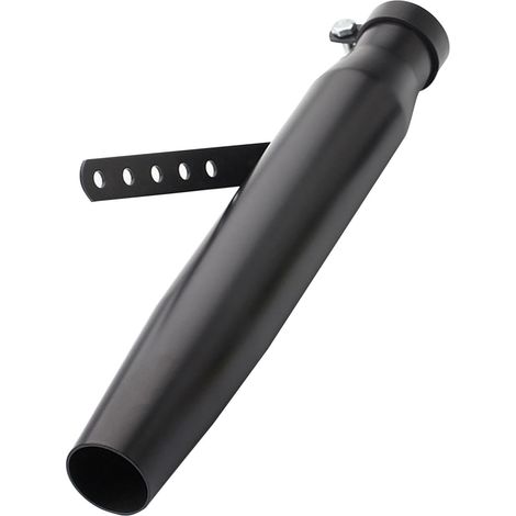 Tuyau d'échappement en acier inoxydable pour motos, type B universel, noir. (1/5)