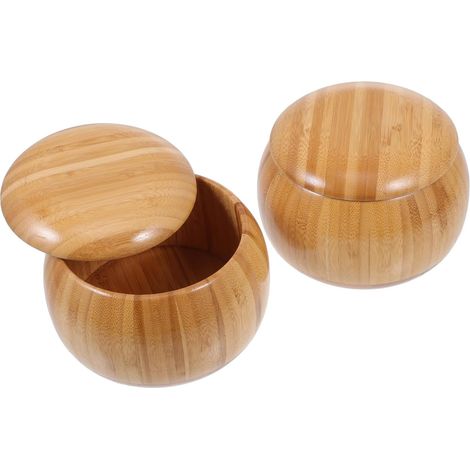 Boîte De Rangement pour Échecs Bambou Naturel Coffret Simple avec Couvercles Pots De Stockage pour Jeu De Go Pratique Et Résistant pour Jeux De Société Et Loisirs (1/5)