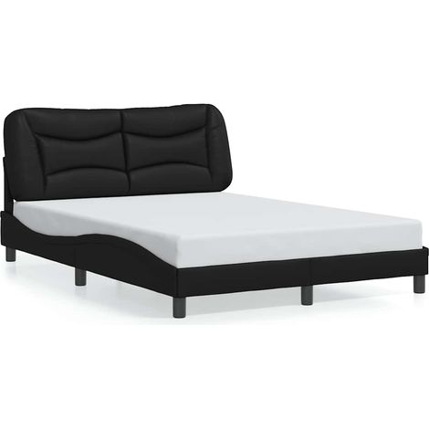 Maison Exclusive - Giroletto senza Materasso Hvar Nero 140x190 cm in Similpelle (1/5)