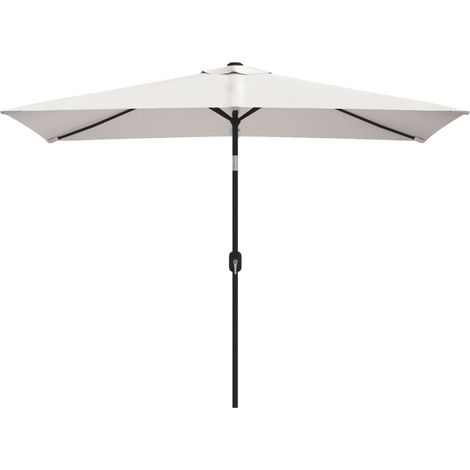 Maison Exclusive - Sombrilla rectangular blanco arena 200x300 cm