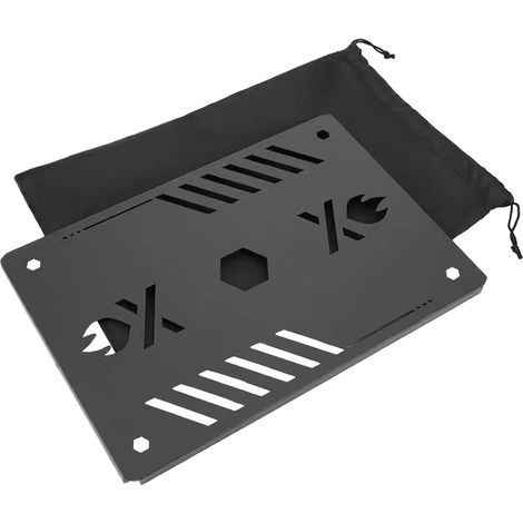 Structure de table d'extérieur pratique / Plateau encastrable — Accessoire de barbecue portable en alliage d'aluminium (1/5)