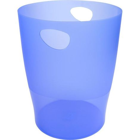 Exacompta 45310D Mülleimer 15 l Rund Polypropylen (PP) Blau