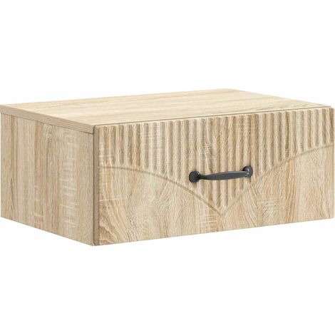 Wandmontierter Nachttisch Sonoma-Eiche 49 x 34,5 x 20 cm vidaXL