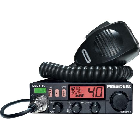 Radio CB Martin Plus USB 12/24V ASC ANL 40 canaux