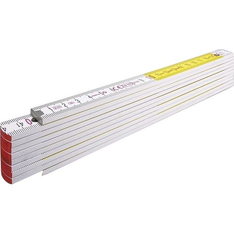 METRO DOPPIO IN LEGNO BICOLORE A 10 ASTE MOD. 717