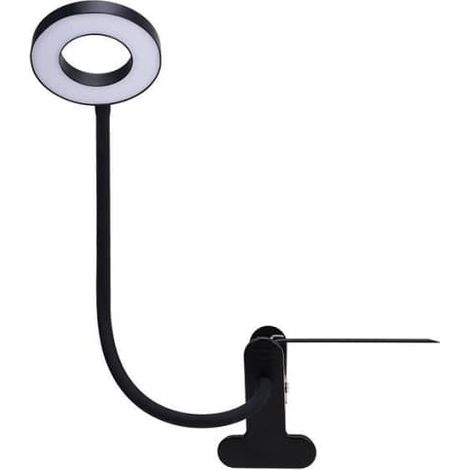 Lampe de bureau - LED - Noire - 3 W - Orientable à 360° - Économie d'énergie (1/4)