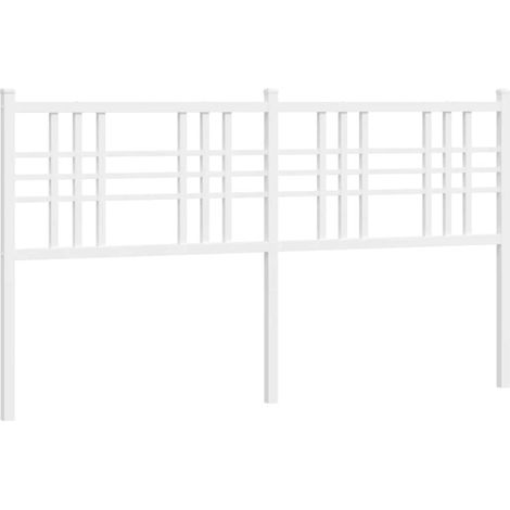 Tête de lit de remplacement métal blanc 160 cm (1/5)