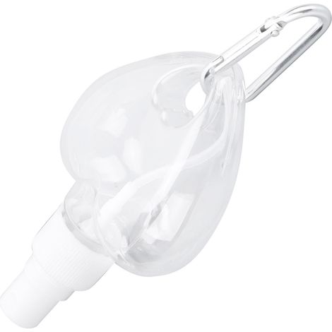 Flacon pulvérisateur cœur 50ml portable avec cordon - Transparent et rechargeable (1/5)