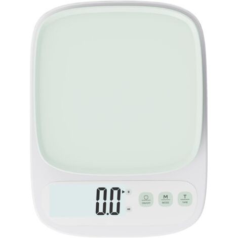 Balance de cuisine minimaliste et précise, Capacité de 3 kg, graduation de 0,1 g , grand écran LCD, fonction tare et unité ml Vert (3 kg/0,1 g) (1/5)