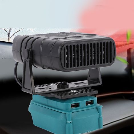 Chauffage à Température Constante pour Batterie Lithium-Ion BL1850 200W Chauffage Portable avec Ports USB Doubles 2 Réglages de Température