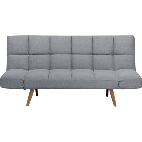 Schlafsofa 2-Sitzer INGARO Stoff Grau