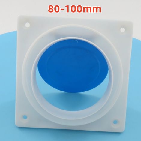 Clapet anti-retour pour conduit d'évacuation de cuisine, hotte aspirante, extraction de fumée, réducteur, clapet anti-retour, dispositif anti-fumée, clapet anti-retour unidirectionnel, 80-100 mm (1/5)