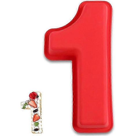 Moule à gâteau en silicone polymère, chiffres de 0 à 9, pour anniversaire ou autre occasion. (1/5)