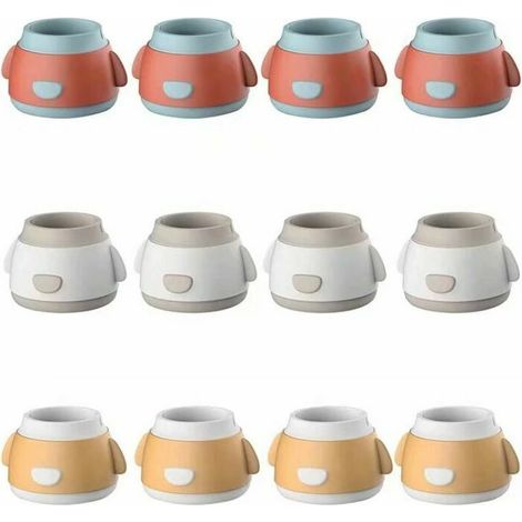Casquettes de protection à la jambe de chaise, couvre-jambes de table rondes contre grattage, meubles de protection en silicone, meubles Pieds de tasses pour planchers en bois (1/5)