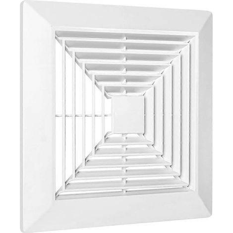 Couvercle de ventilateur d'extraction de salle de bain avec ressorts - Pièces de rechange pour ventilateur d'extraction carré à montage au plafond ou mural (1/5)