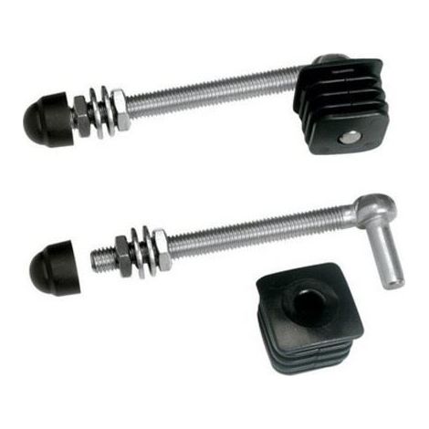 2 charnières pour portillons de jardin, profil carrés 40x40mm Long 150mm LOCINOX (1/2)