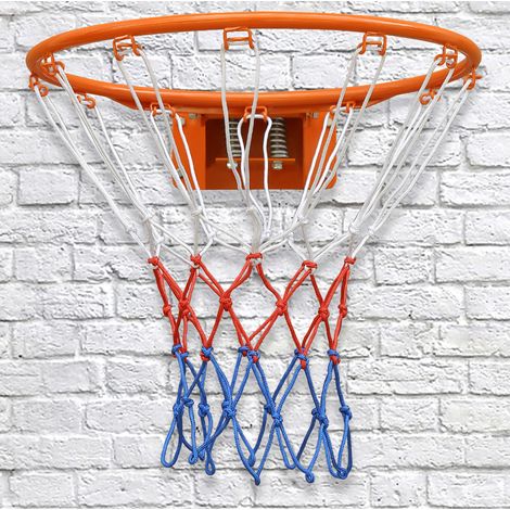 Canestro da basket da parete 45 cm con doppia molla e rete, arancione OKWISH (1/5)