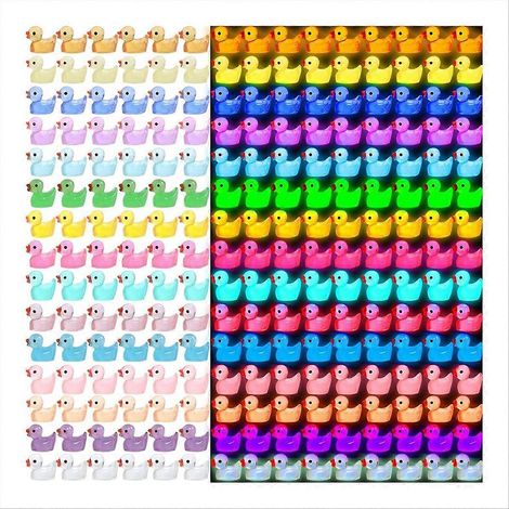 200 mini canards lumineux en résine pour décoration et loisirs créatifs (1/5)