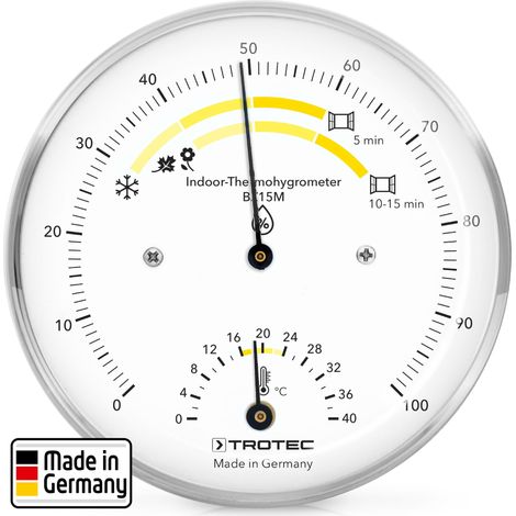 TROTEC Thermo-hygromètre BZ15M  idéales por en intérieur  fabriqué en Allemagne (1/5)