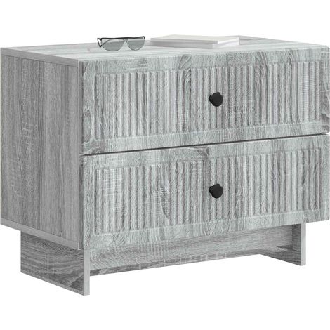 Maison Exclusive - Nachttisch Graues Sonoma 62 x 34,5 x 47,5 cm H
