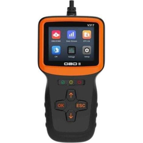 Obd2 Valise Diagnostic Auto, Obd2 Diagnostic Français Lecteur De Véhicule pour Tous Les Véhicules Après 2000, Lecteur De Défauts avec Toutes Les Fonctionnalités Obdii