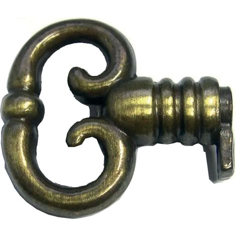 Clé de meuble - STRAUSS - 14456 - Vieux Bronz - Bronze - Finition Vieilli