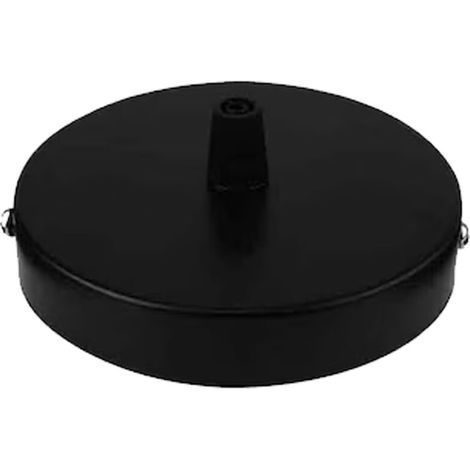 Suspension en gros, panneau de plafond, panneau à bord droit, base circulaire, châssis 80 x 25 mm, accessoires d'éclairage à monter soi-même - noir