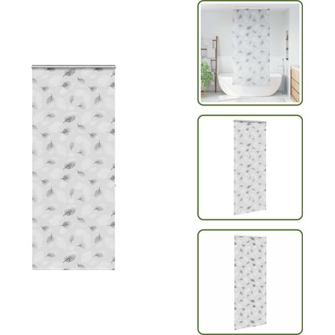 vidaXL Store enrouleur de douche avec cassette largeur du tissu 106 cm (1/5)