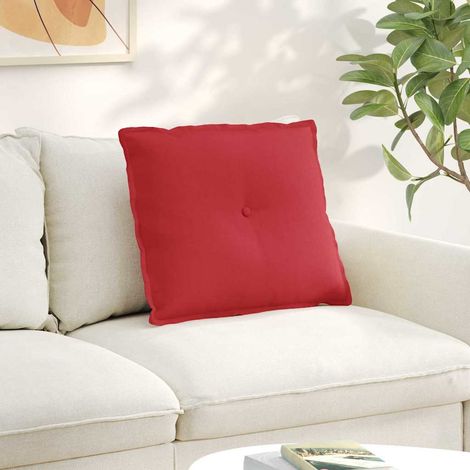 Rückenkissen Rot 60 x 19 x 50 cm Stoff