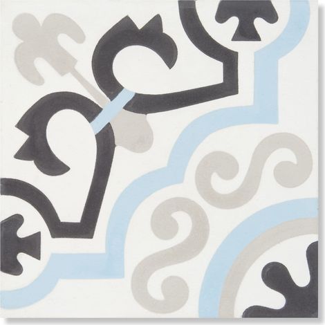 Carreau de ciment véritable Salavas 20x20x1,6 cm (à l'unité) - RO'MA NATURE