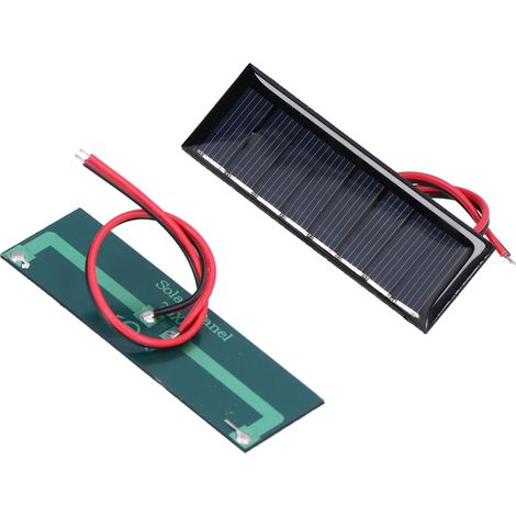 x 0,2 W 4 V Solarzellen mit Anschlusskabel, Polysiliziumplatte für wissenschaftliche Projekte, 75 x 25 mm (1/5)