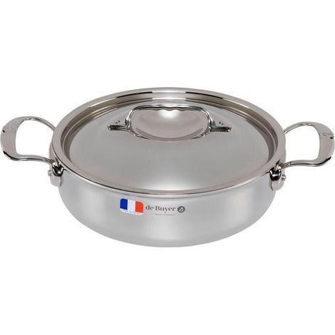 De Buyer CACEROLA BAJA CON TAPADERA AFFINITY 24CM 3741.24