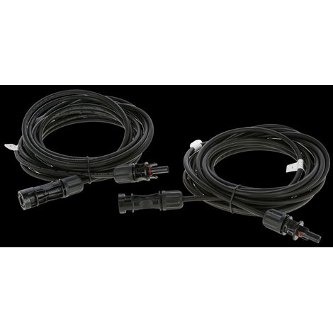 Kerbl Verlängerungskabel-Set, für Solarmodule, 2 x 5 Meter Kabel, 441600